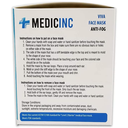 MEDICINC® Niveau 2 - Masques de procédure anti-buée avec attaches auriculaire 4 plis (Bleu) 12 boîtes de 50 mcx