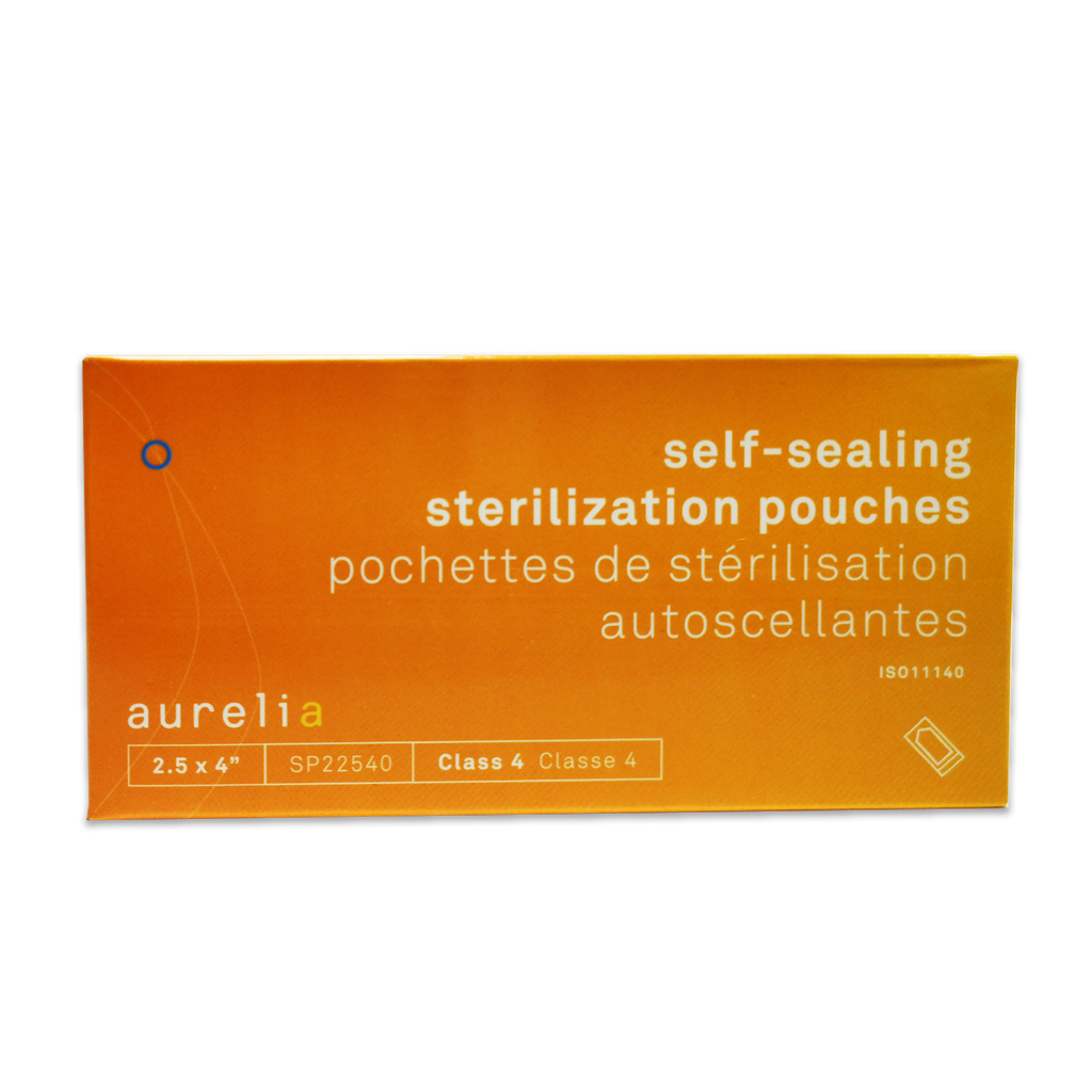 AURELIA® Pochettes de stérilisation autoscellantes - 2½'' x 4'' (200) Bleu