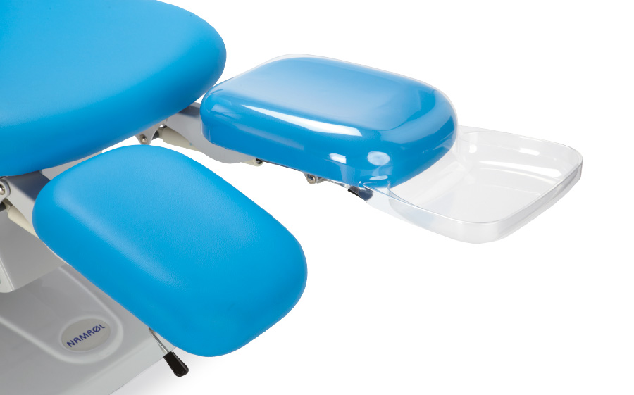 [2SN-807B] NAMROL® Plateaux de collecte des débris avec protège-jambes et système de serrage rapide (Paire) - Blanc