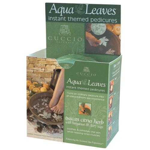 [3081-6] CUCCIO NATURALÉ Aqua leaves  (6 / box) - Tuscan citrus herb