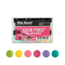 [PL400E-MIX6] MIA SECRET® Color Punch Nail Art Powder Collection (6 x 1/4oz)