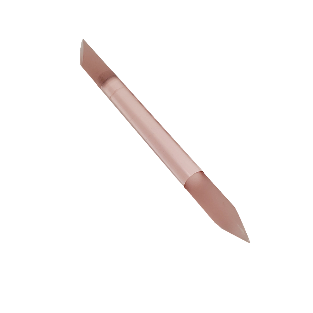 [7G401] PODOCURE® Pousse Cuticules en Verre Trempé  9cm (1) Rose