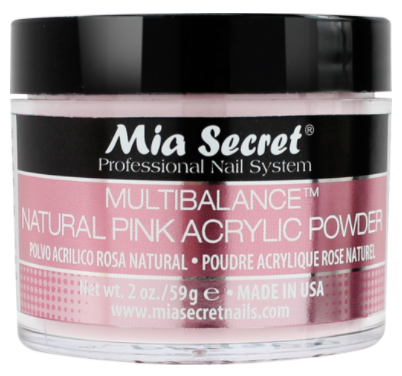 MIA SECRET® Multibalance Acrylic Powder Natural Pink 2oz 