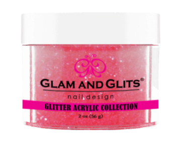 GLAM & GLITS ® Poudre Acrylique Glitter -  Electric Pink 2 oz