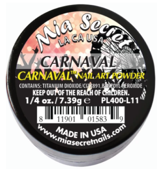 [PL400-L11] MIA SECRET® Poudre Acrylique Carnaval - Carnaval 1/4 oz