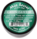 MIA SECRET® Glitter Nail Powder - Green Glitter 1/4 oz
