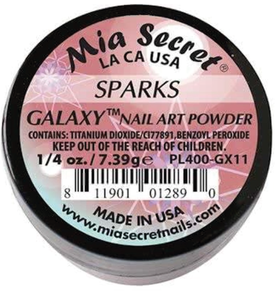 MIA SECRET® Galaxy Nail Powder - Sparks 1/4 oz
