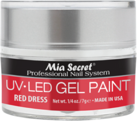 MIA SECRET® UV-LED Gel Paint - Red Dress 1/4 oz