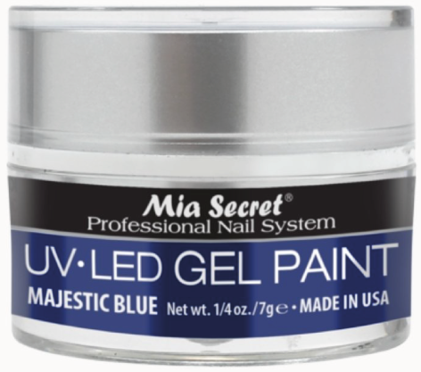 MIA SECRET® UV-LED Gel Paint - Majestic Blue 1/4 oz