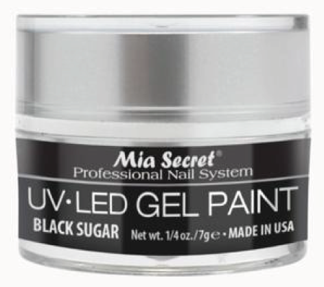 MIA SECRET® UV-LED Gel Paint - Black Sugar 1/4 oz