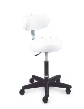 [ESD-PEI-312] ÉQUIPRO® TABOURET ROND PNEUMATIQUE blanc, noir et bleu marine.