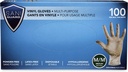 SANIGUARD® Gants en vinyle non-médicaux sans poudre - Moyen (100) Transparent
