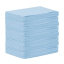 [5MED8282-1] MEDICOM® SafeBasics™ Dry-Back® Bibs (3-ply) 2 ply of tissue & 1 ply poly (125) Blue