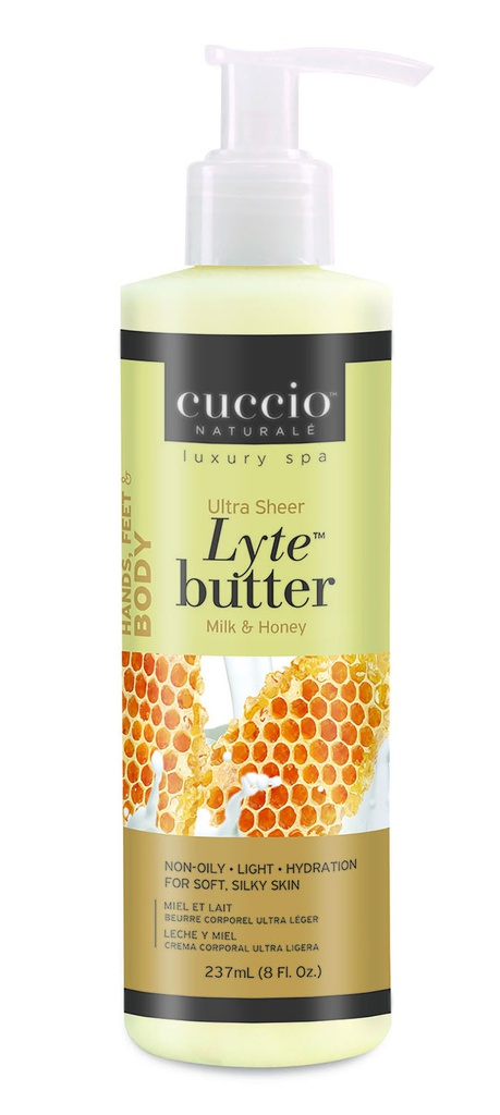 CUCCIO NATURALÉ Ultra Sheer Lyte butter - Milk &amp; Honey 8oz