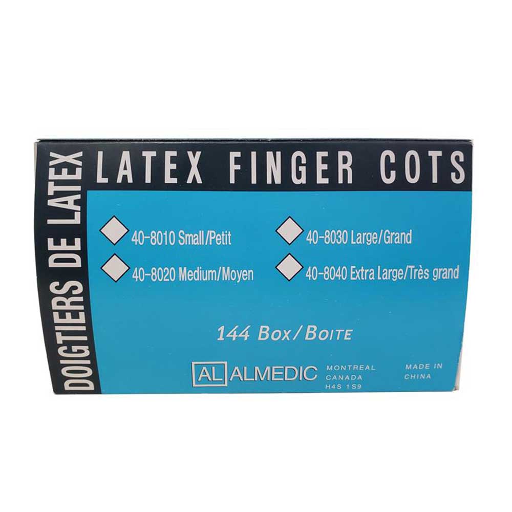 [240-8010] ALMEDIC® Doigtiers en latex (144) Petit