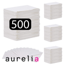 [52005] AURELIA® Bavettes (3 plis) 2 plis de papier & 1 pli de polyéthylène (500) BLANC