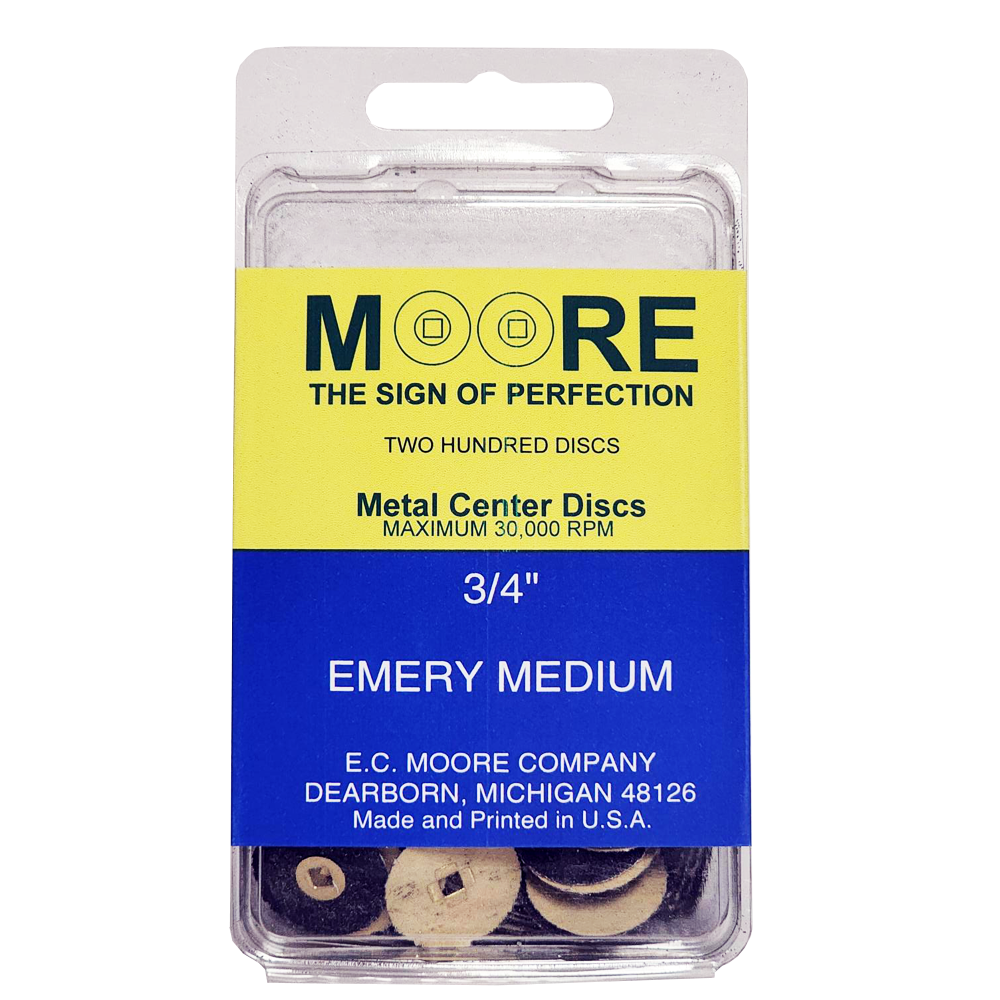 MOORE'S -Emery discs 3/4 SNAP-ON - Medium (200)