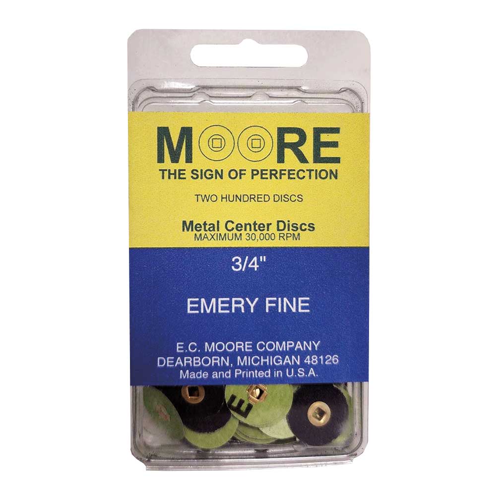 MOORE'S -Emery discs 3/4 SNAP-ON - Fine (200)