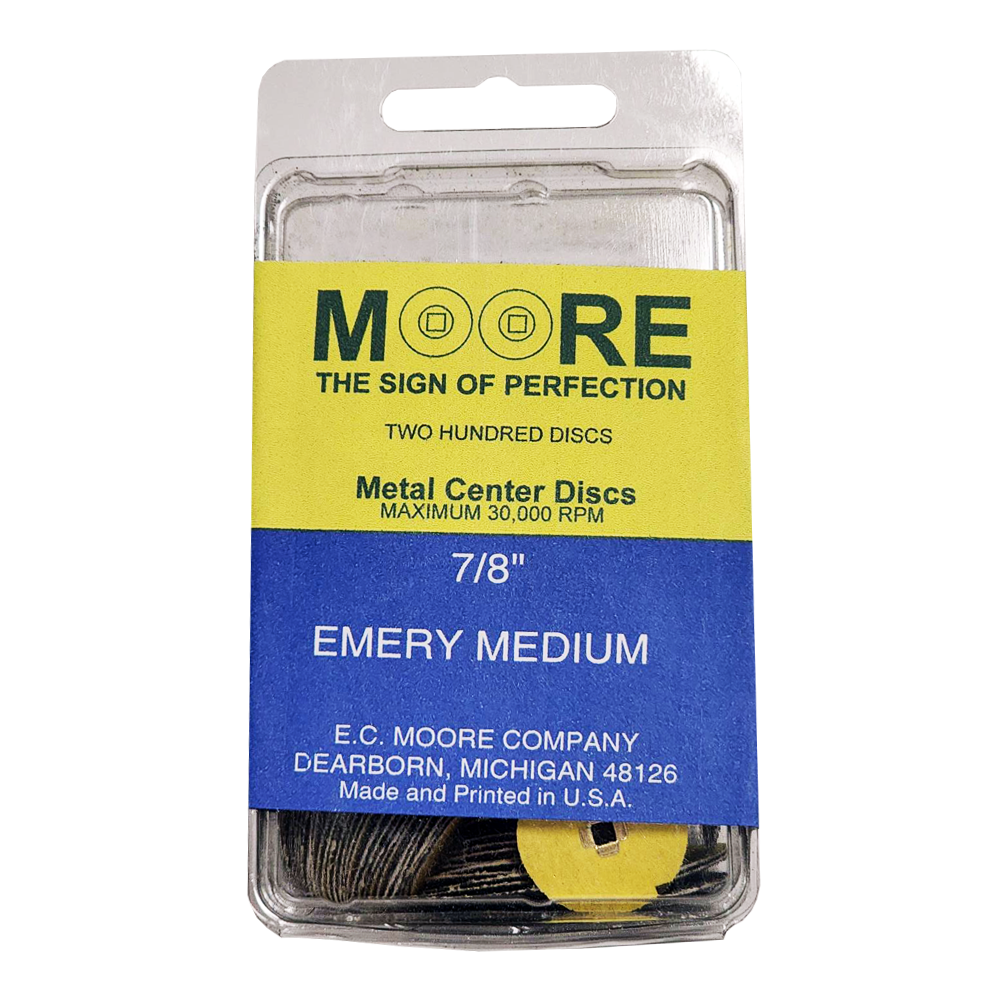 MOORE'S -Emery discs 7/8 SNAP-ON - Medium (200)