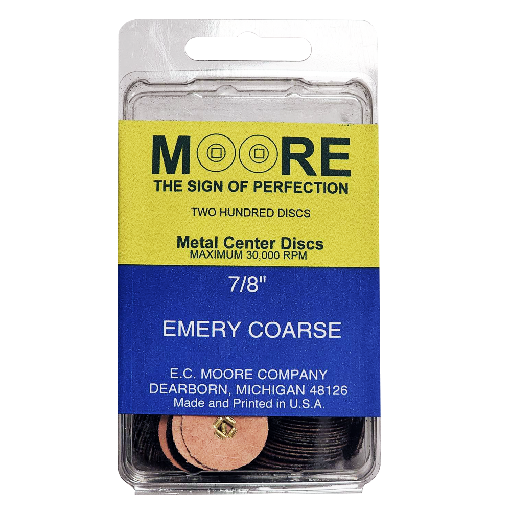 MOORE'S -Emery discs 7/8 SNAP-ON - Coarse (200)