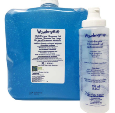 WAVELENGTH® All Purpose Ultrasonic Gel Blue (5 L + 250 ml empty bottle) 