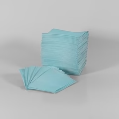 [018-182] MedPro Bavette (3 plis) 2 plis de papier & 1 pli de polyéthylène (500) BLEU