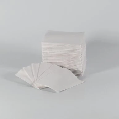 Medpro Bavettes (3 plis) 2 plis de papier & 1 pli de polyéthylène (500) BLANC