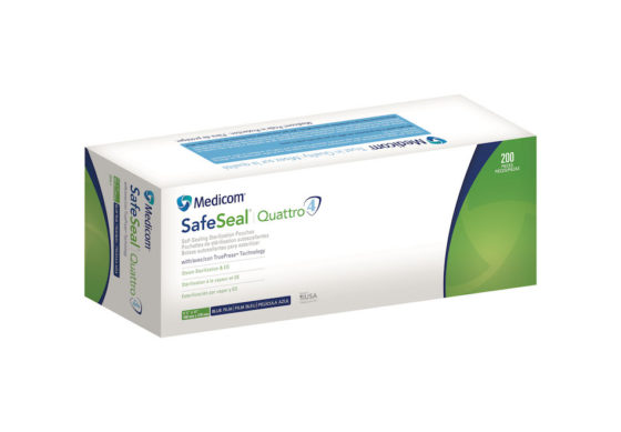 [88045-4] MEDICOM SafeSeal sterilization pouches - 4¼ x11 (Case of 6)