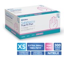 MEDICOM® SafeBasics™ True Fit Thin™ Powder Free Textured Nitrile Gloves - X-Small (300) Pink