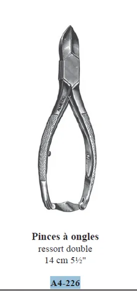ALMEDIC®Double-spring nail nippers 14 cm (5½")