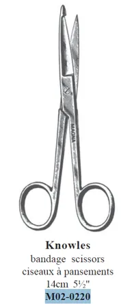 ALMEDIC® Knowles bandage scissors, 14 cm (5½")