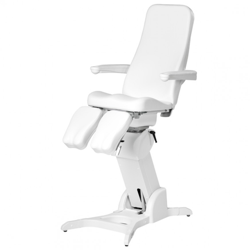 [265882.100.02] BENTLON® Podo Gold Rotation chair with double leg support - 115V - White/Grey (White)