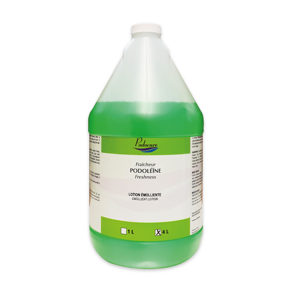 PODOCURE® Podoléïne Fraicheur - Teneur émolliente moyenne - 4 L