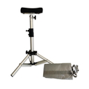 Footrest telescopically adjustable with transport bag