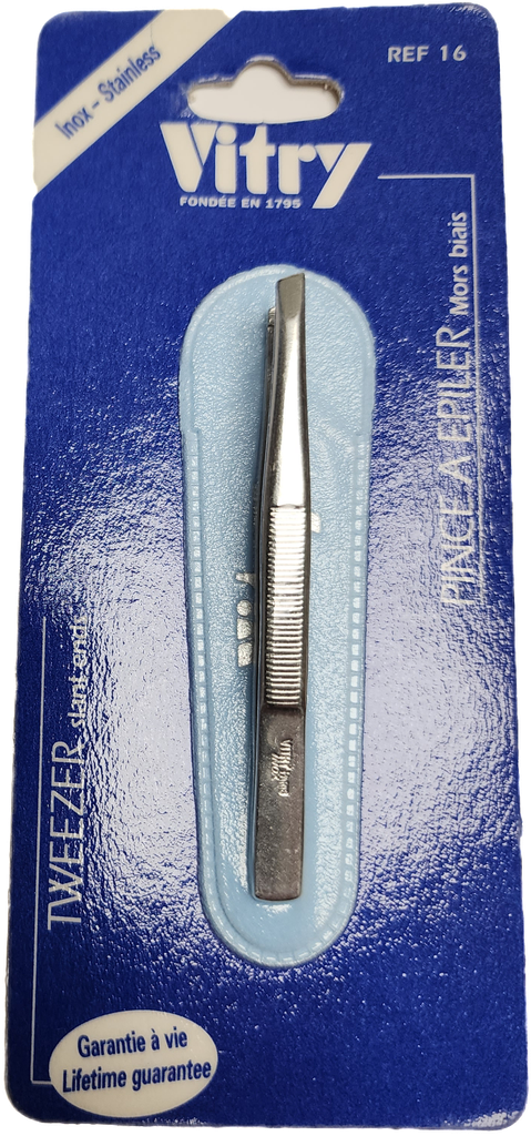 VITRY® Tweezer - Slant ends - Stainless