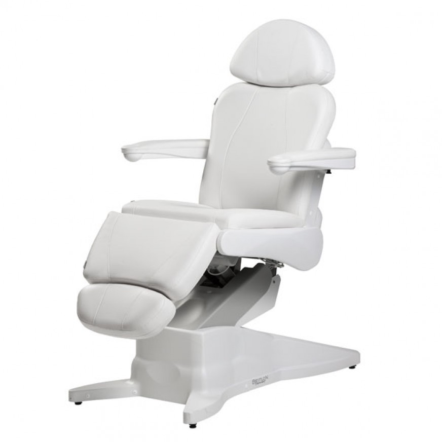 BENTLON® Beauty Platinum armchair with foot control - White