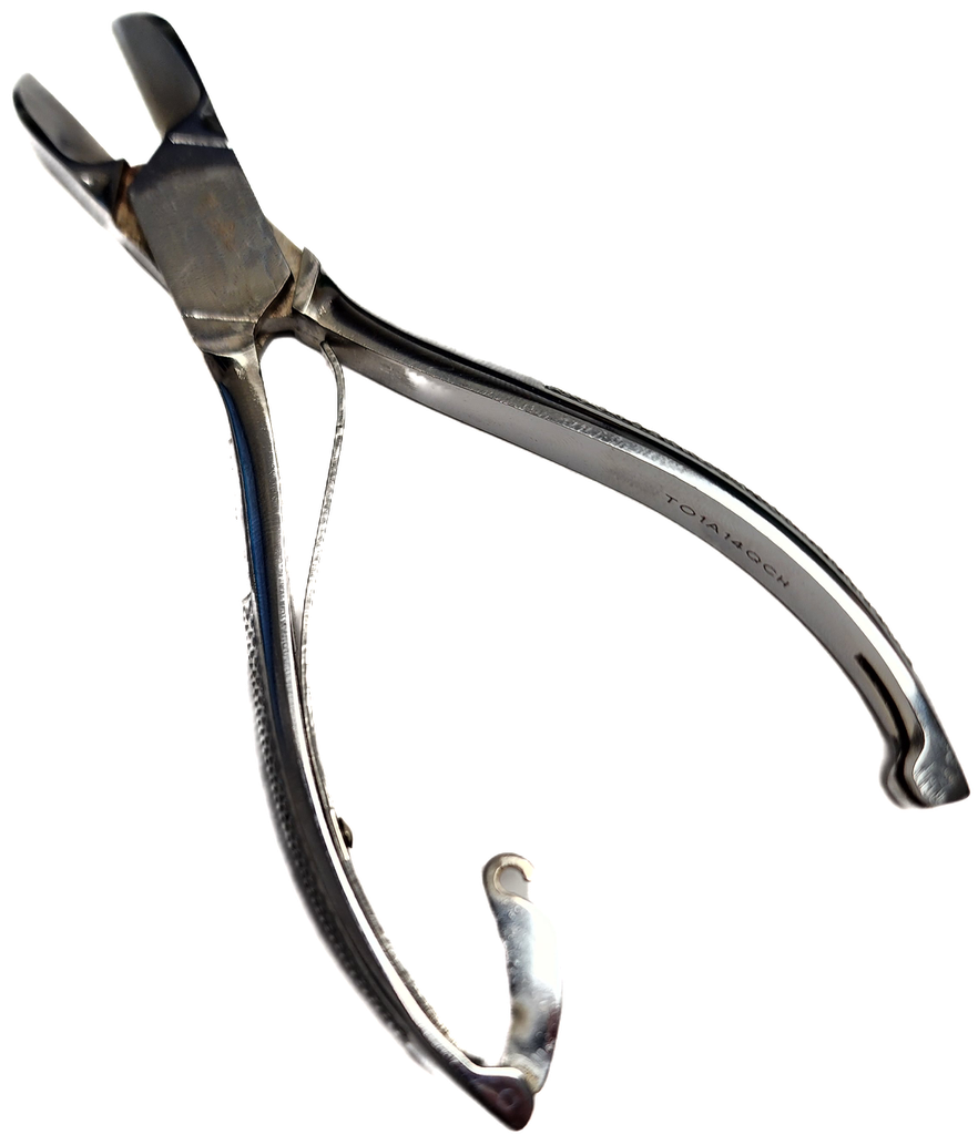 Pince à ongles concave - chrome - 14 cm