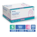 MEDICOM® SafeBasics™ True Fit Thin™ Gants en nitrile texturés sans poudre - Petit (300) Rose