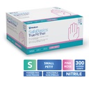 MEDICOM® SafeBasics™ True Fit Thin™ Powder Free Textured Nitrile Gloves - Small (300) Pink