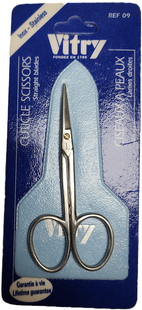 VITRY® Cuticle Scissors - Straigth blades - Stainless
