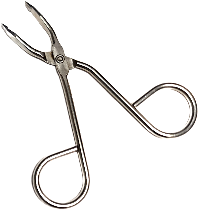 Pince à épiler avec anneaux