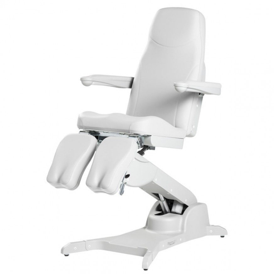 BENTLON® Podo Platinum armchair with double leg support - White