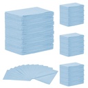 [5MED8282] MEDICOM® SafeBasics™ Dry-Back® Bavettes (3 plis) 2 plis de papier &amp; 1 pli de polyéthylène (500) Bleu