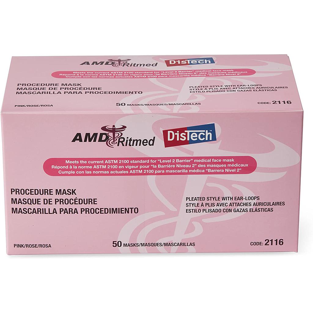 [205516] MEDICOM® Distech™ Masques Rose Niveau 2 (50)