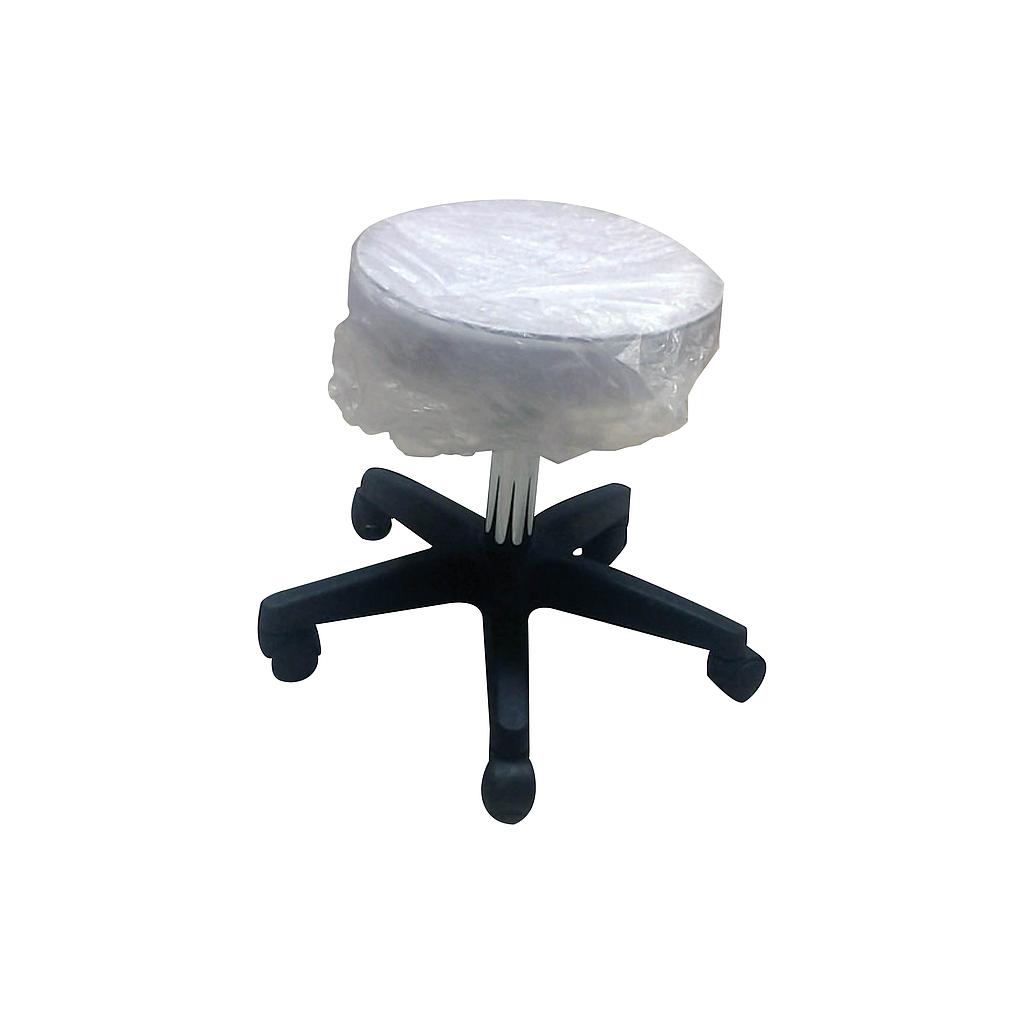 Backless stool with plastic foot 
