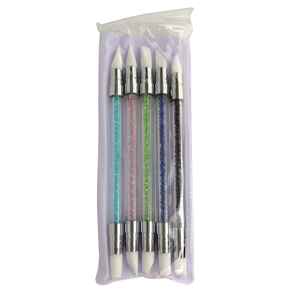 [90-030] Set of 5 silicone brushes