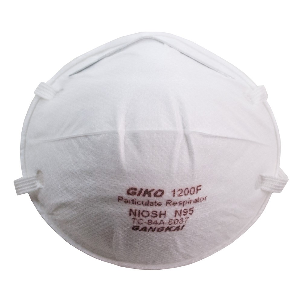 [51200F] GIKO® 1200F Respirateur contre les particules et masque chirurgical pour soins de santé N95 (20/sac)