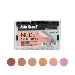 [PL400NU-MIX6] MIA SECRET® Nude Nail Art Powder Collection (6 x 1/4oz) 