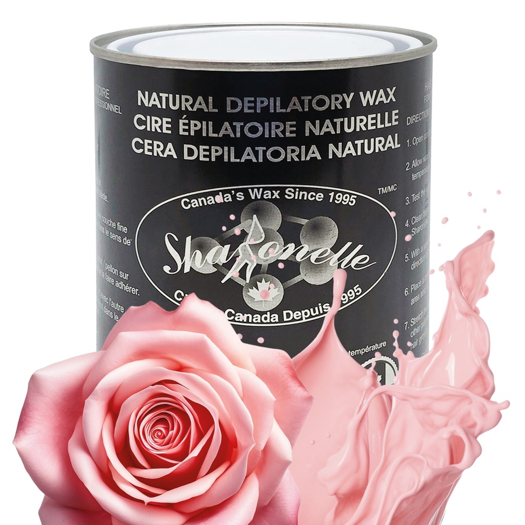 [230-300-CRR] SHARONELLE® Cire Tiède 18 oz - Crema Rosa- *PRIX SPÉCIAL À L'ACHAT DE 24 & PLUS*