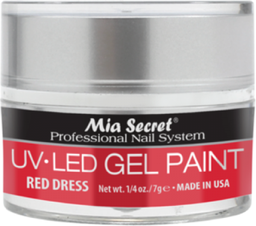 [5S-816] MIA SECRET® UV-LED Gel Paint - Red Dress 1/4 oz